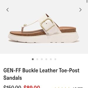 Fit flops W9 white sandal